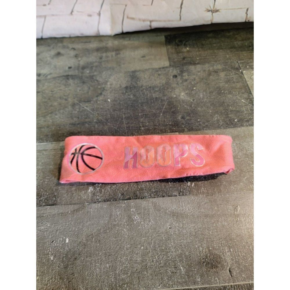 Youth pink Hoops basketball headband accessory‎